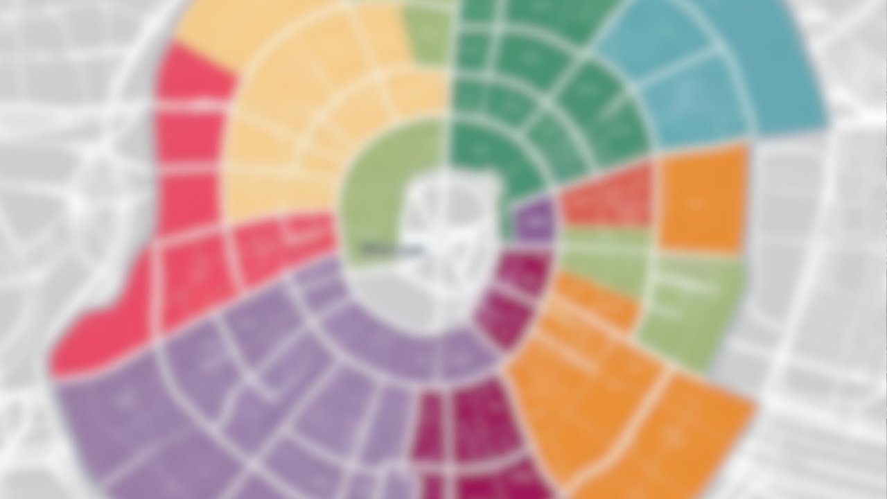 Зоны доставки на карте